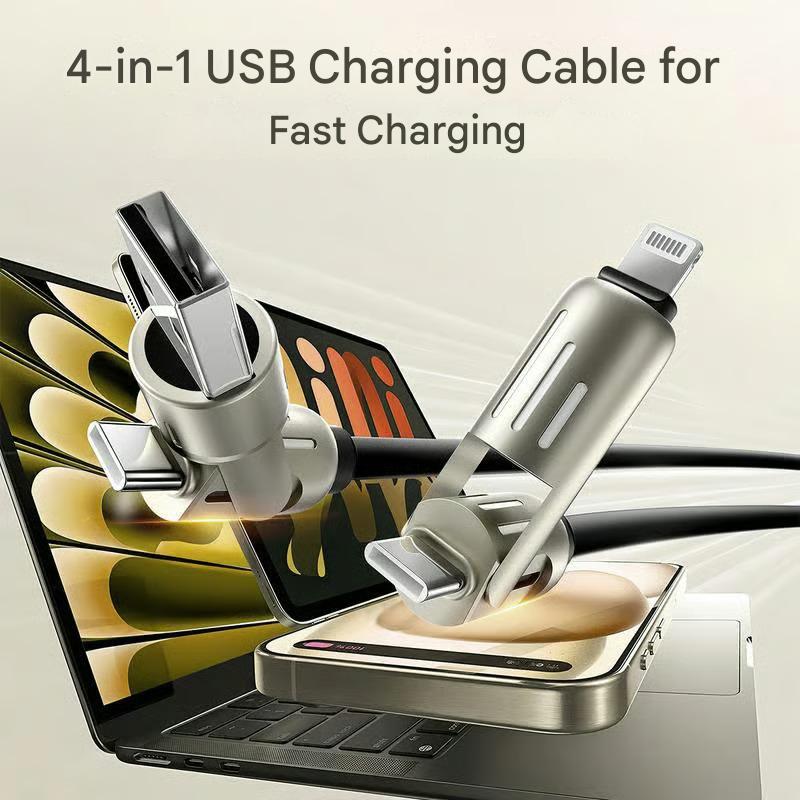 ET2846 | كابل شحن USB 4 في 1، شحن سريع، بحد أقصى 60 وات -v4
