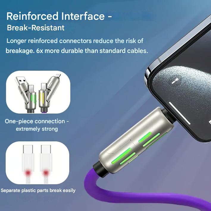 ET2846 | كابل شحن USB 4 في 1، شحن سريع، بحد أقصى 60 وات -v4