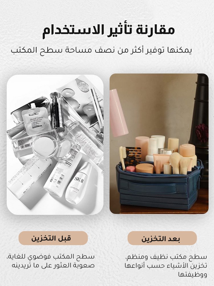 WB2581 | حقيبة مستلزمات العناية بالبشرة المحمولة بسعة كبيرة -v4 WB2581 | حقيبة مستلزمات العناية بالبشرة المحمولة بسعة كبيرة -v4