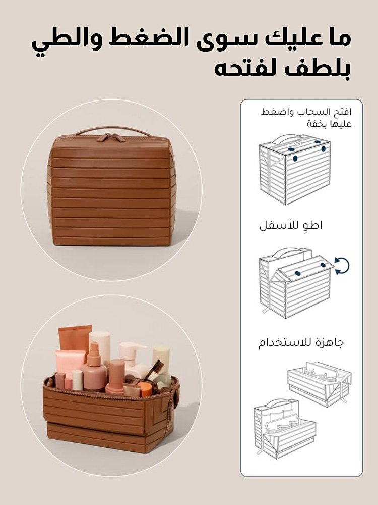 WB2581 | حقيبة مستلزمات العناية بالبشرة المحمولة بسعة كبيرة -v4 WB2581 | حقيبة مستلزمات العناية بالبشرة المحمولة بسعة كبيرة -v4