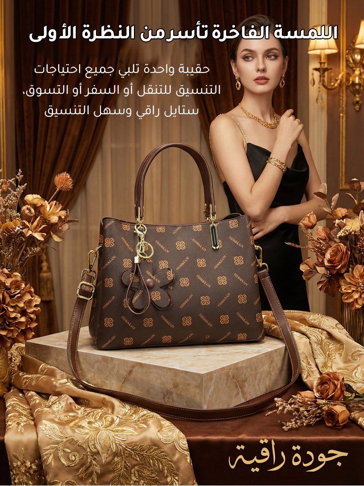 WB2578 | حقيبة كتف فاخرة راقية وكبيرة السعة من جلد طبيعي للنساء -v4