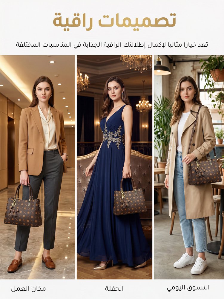 WB2578 | حقيبة كتف فاخرة راقية وكبيرة السعة من جلد طبيعي للنساء -v4 WB2578 | حقيبة كتف فاخرة راقية وكبيرة السعة من جلد طبيعي للنساء -v4