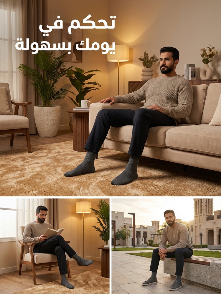 UW3035 | جوارب دافئة من وبر الجمل ببطانة وبرية ممشطة -v4 UW3035 | جوارب دافئة من وبر الجمل ببطانة وبرية ممشطة -v4