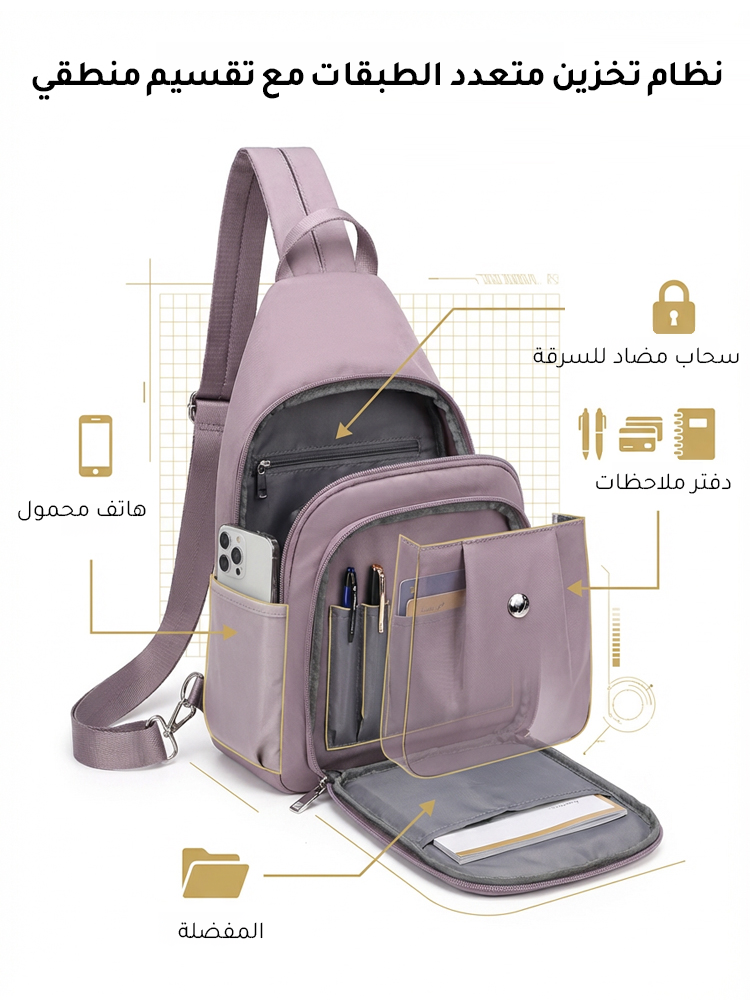 WB2584 | حقيبة ظهر متعددة الاستخدامات من قماش أكسفورد مقاومة للسرقة -v4 WB2584 | حقيبة ظهر متعددة الاستخدامات من قماش أكسفورد مقاومة للسرقة -v4