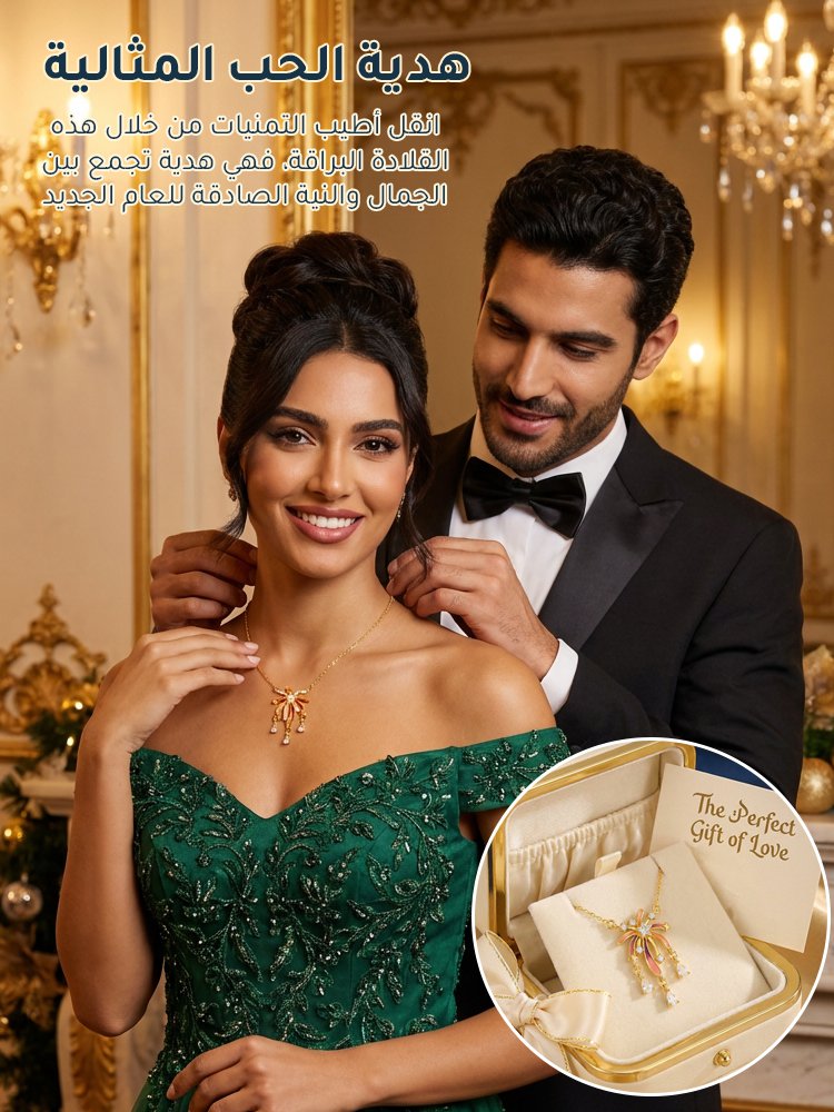 JL2480 | قلادة حظ بألعاب نارية رومانسية متألقة -v4 JL2480 | قلادة حظ بألعاب نارية رومانسية متألقة -v4