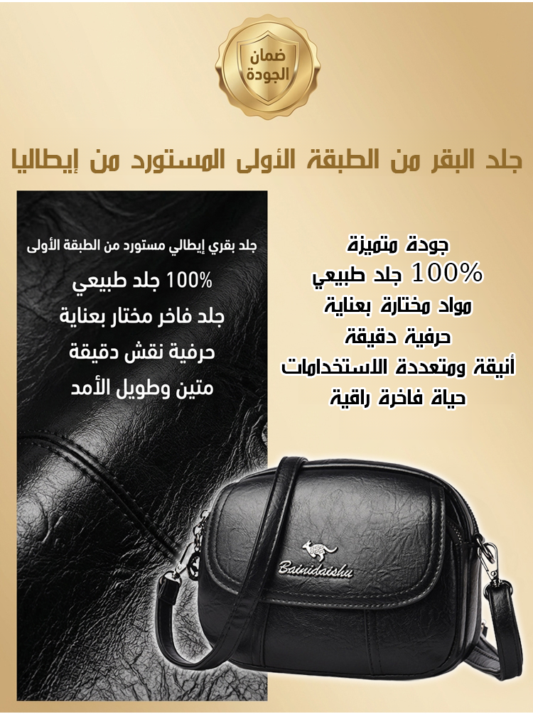 WB2588 | حقيبة نسائية ذات الملمس الفاخر من إيطاليا -v4