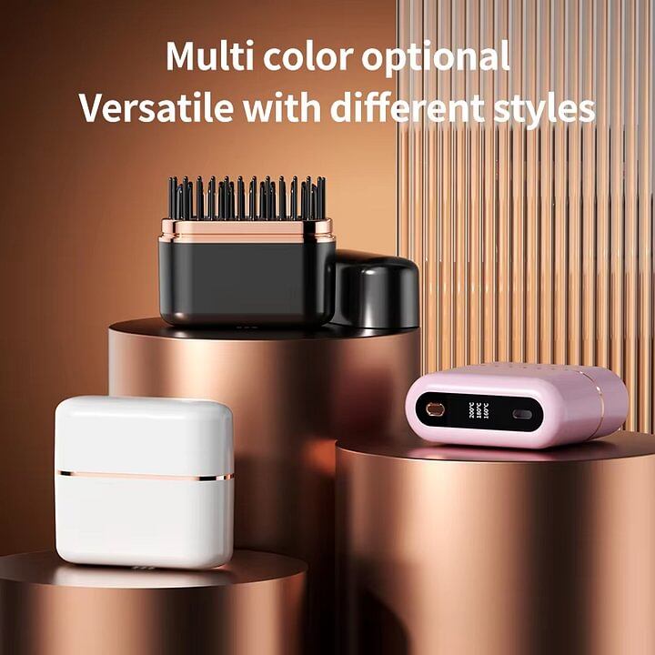 HM4512 | فرشاة شعر كهربائية صغيرة لاسلكية ذات الاستخدام المزدوج، مكواة فرد الشعر الكسولة الجديدة المحمولة مع فرشاة شحن التدفئة، مشط شعر مستقيم -v4 HM4512 | فرشاة شعر كهربائية صغيرة لاسلكية ذات الاستخدام المزدوج، مكواة فرد الشعر الكسولة الجديدة المحمولة مع فرشاة شحن التدفئة، مشط شعر مستقيم -v4