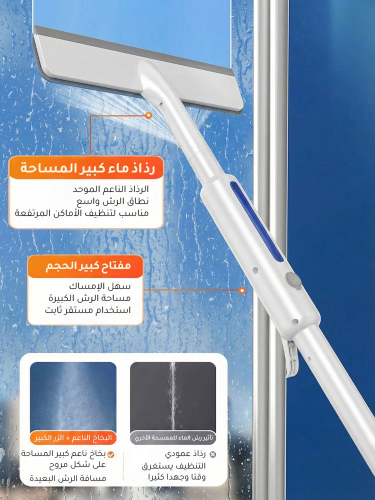 HM4515 | ممسحة زجاج قابلة للتمدد مع رذاذ وشريط كشط مزدوج -v4 HM4515 | ممسحة زجاج قابلة للتمدد مع رذاذ وشريط كشط مزدوج -v4