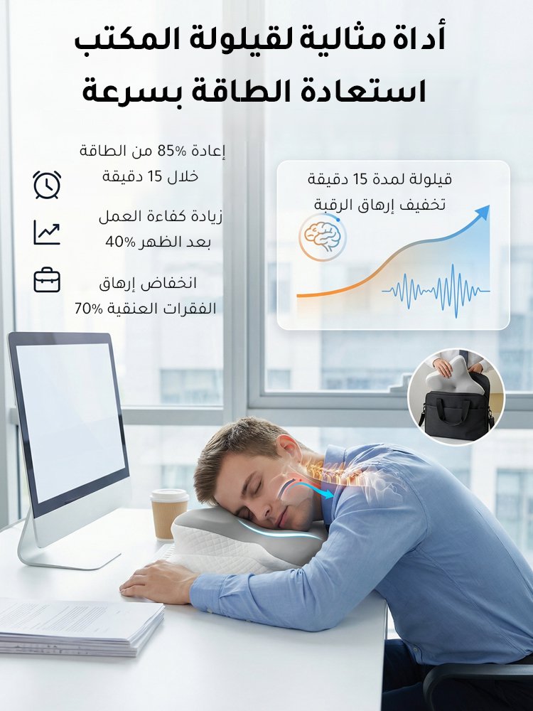 HM4527 | وسادة من الإسفنج الميموري على شكل الفراشة (لحماية العنق ومنع الشخير والنوم السريع) -v4