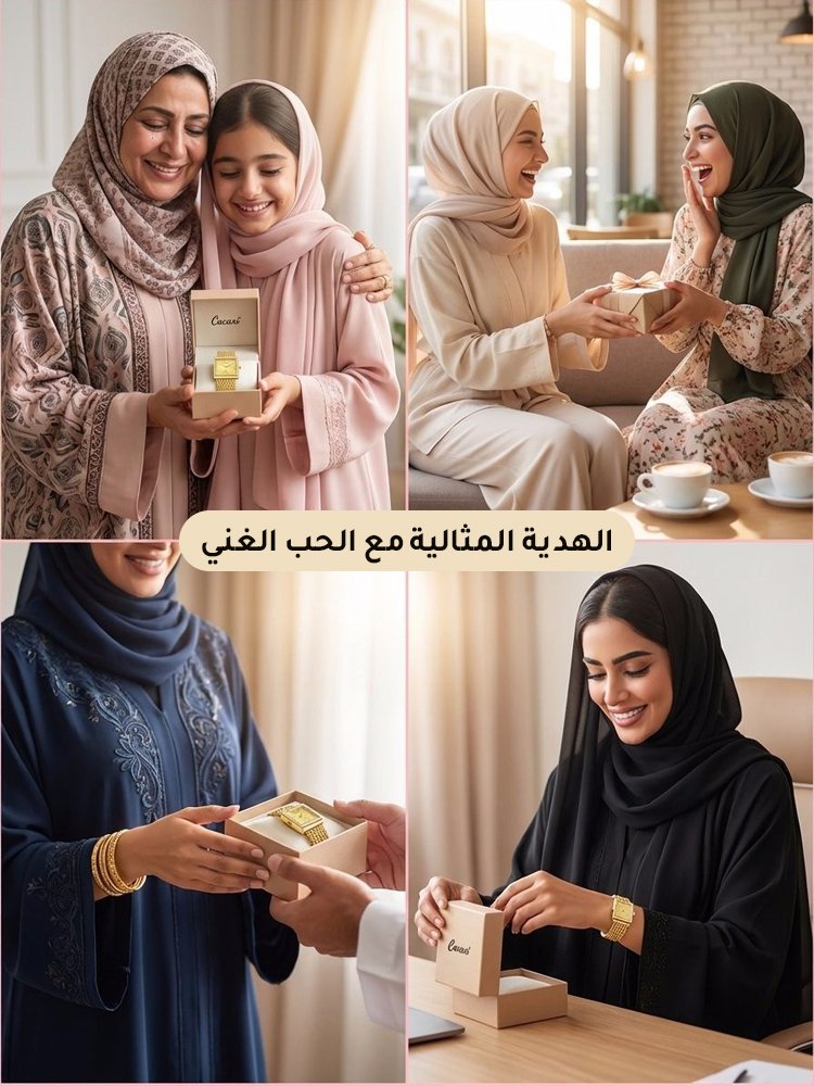 WH57KC | ساعة نسائية فاخرة مطلية بذهب ومرصعة بأحجار الراين -v4