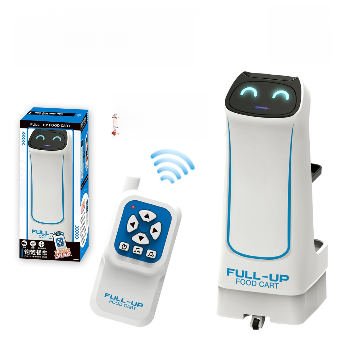 WJ2587 | روبوت أطفال لتقديم الطعام بالتحكم عن بُعد والاستشعار الذكي -v4