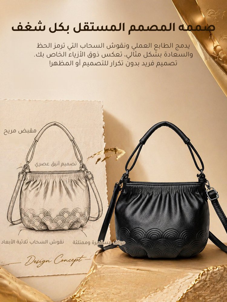 WB88A | حقيبة دلو راقي بطيات دقيقة أنيقة -v4