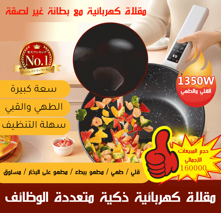 HM3976 | مقلاة كهربائية متعددة الوظائف (قابس مجاني) -v4