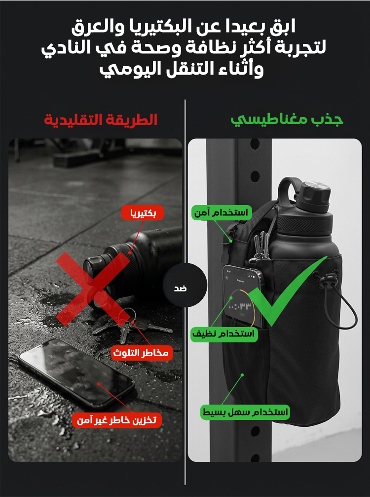 BA2493 | حقيبة رياضية تكتيكية مغناطيسية (معتمدة رسيما من CrossFit) -v4