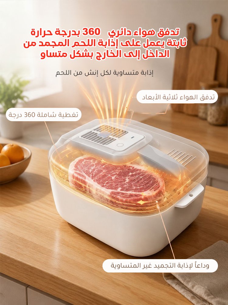 JDFH2401D | جهاز إذابة اللحم المجمد بسرعة فائقة وحرارة ثابتة 4 في 1 -v5