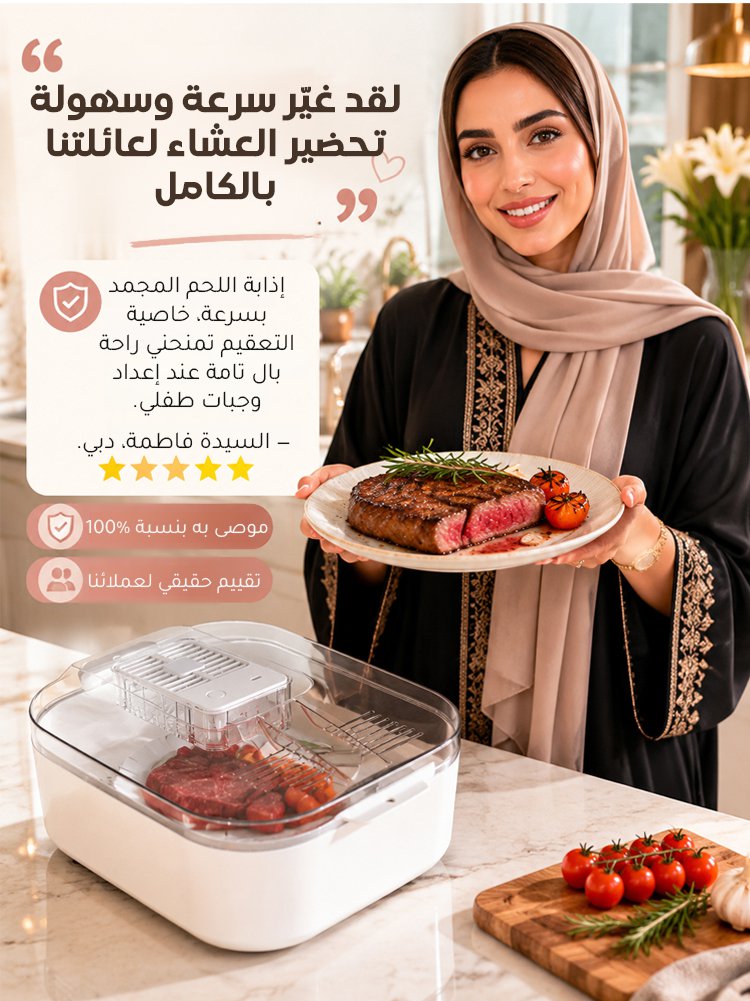 JDFH2401D | جهاز إذابة اللحم المجمد بسرعة فائقة وحرارة ثابتة 4 في 1 -v5