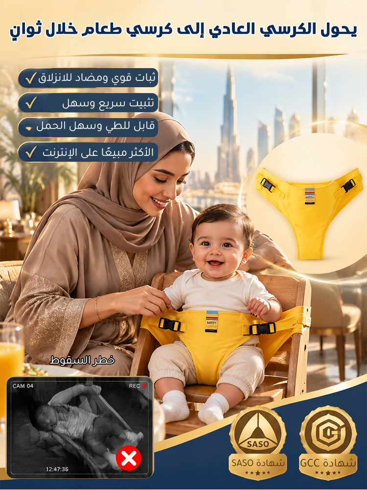 HM4592 | حزام أمان محمول للأطفال مخصص لكراسي الطعام 【ضروري للخروج والسفر】 -v4 HM4592 | حزام أمان محمول للأطفال مخصص لكراسي الطعام 【ضروري للخروج والسفر】 -v4
