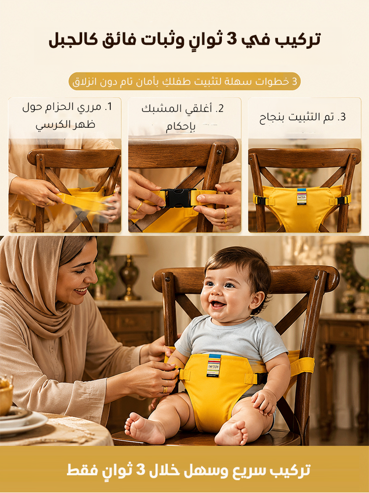 HM4592 | حزام أمان محمول للأطفال مخصص لكراسي الطعام 【ضروري للخروج والسفر】 -v4 HM4592 | حزام أمان محمول للأطفال مخصص لكراسي الطعام 【ضروري للخروج والسفر】 -v4