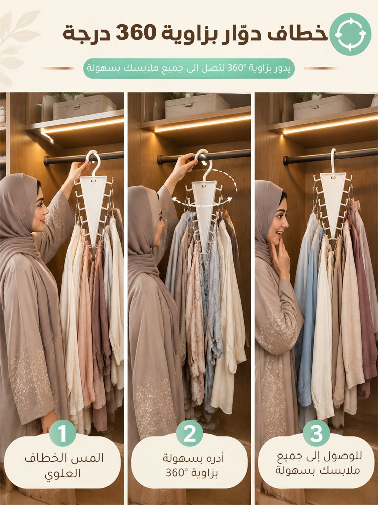 HM4595 | 【يوفّر 50% من المساحة】منظّم علاقات الملابس مزدوج الجانبين بتصميم V -V4 HM4595 | 【يوفّر 50% من المساحة】منظّم علاقات الملابس مزدوج الجانبين بتصميم V -V4