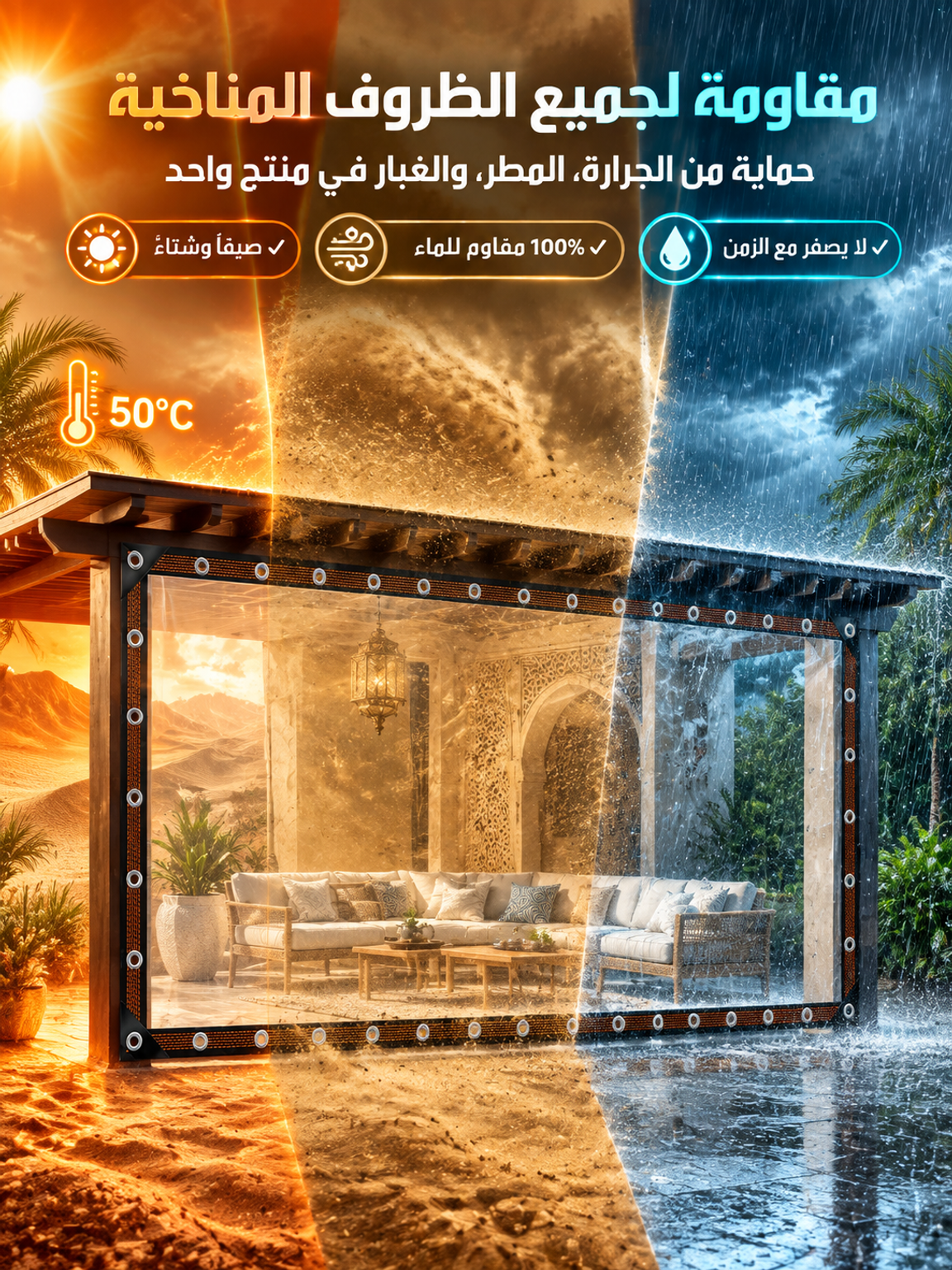 HM4552 | ستارة شفافة بانورامية مقاومة للرياح والغبار -v4