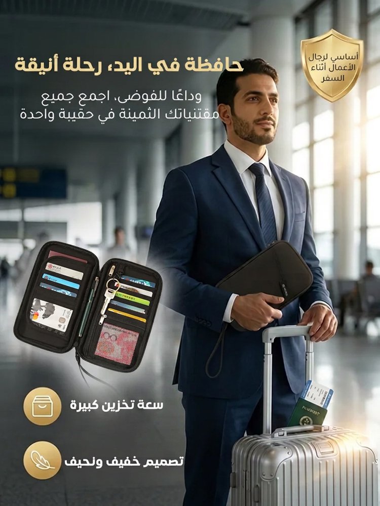 BA2497 | حافظة الوثائق والبطاقات من قماش أكسفورد السميك -v4